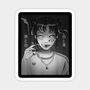 Anime Girl Yokai Waifu Manga Aesthetic Japanese Otaku Magnet