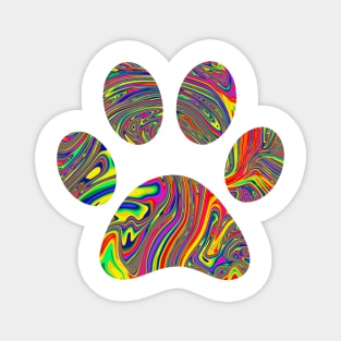 Rainbow paw Magnet