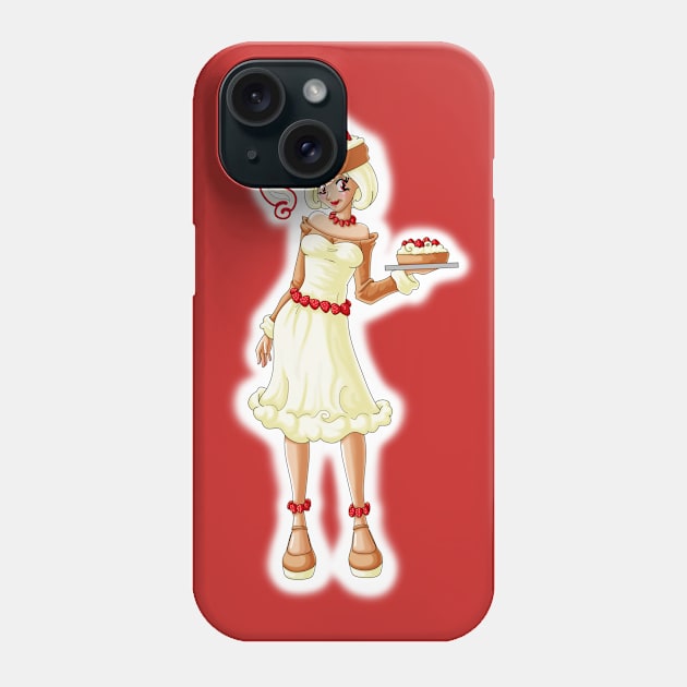 Strawberry Cream - Sweet Fairies Phone Case by Louisalulu Arts