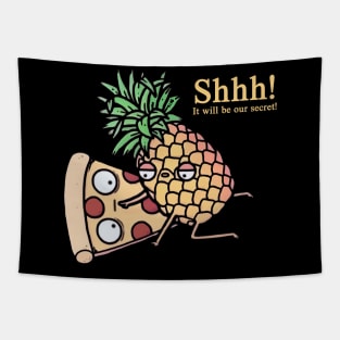 Pineapple on pizza Tapestry