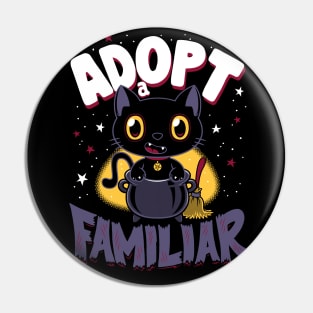 Adopt a Familiar - Creepy Cute Cartoon Witchcore - Kawaii Pin