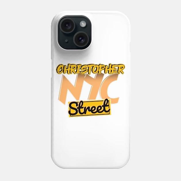 'Christopher Street NYC' Awesome LGBTQ Pride Day Gift Phone Case by ourwackyhome