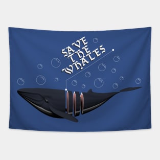 Save the Whales Sticker T-shirt Pillow Tapestry