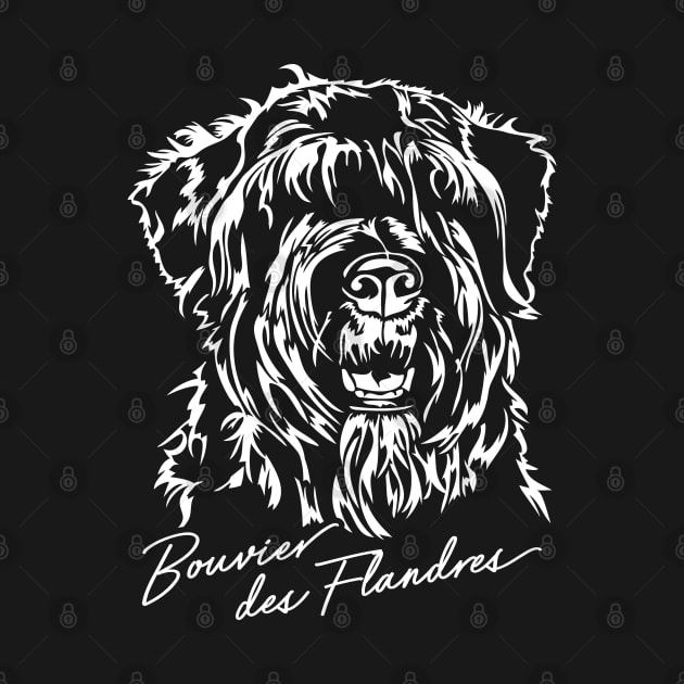 Bouvier des Flandres dog lover portrait by wilsigns