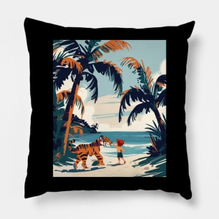 Calvin and Hobbes Cheerful Craziness Pillow