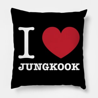 I love jungkook white Morcaworks Pillow