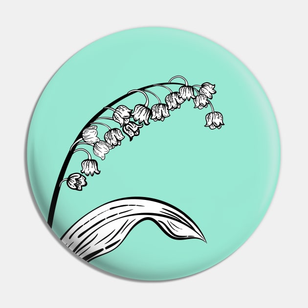 Vintage Lily Of The Valley Pin by SWON Design