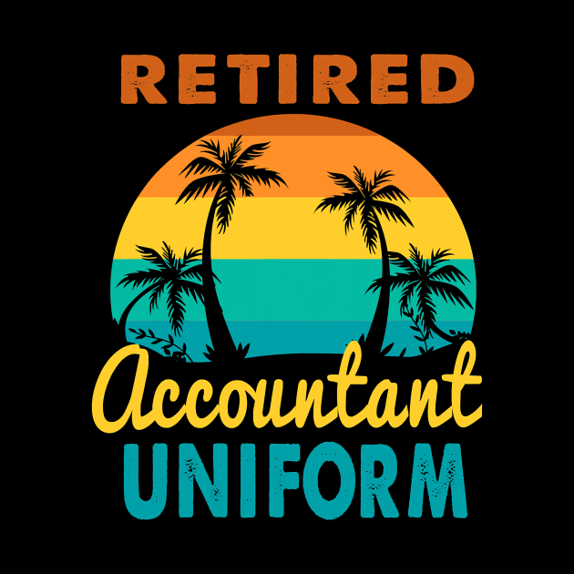 Retired Accountant Uniform Tropical Island Retirement by totemgunpowder