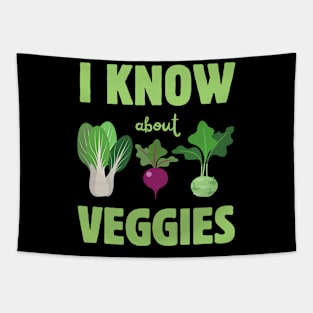 I Know About Veggies Tapestry