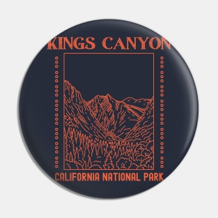 Kings Canyon National Park California Pin