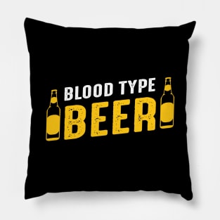 Blood Type Beer Pillow