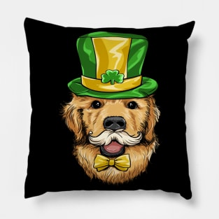 Funny dog head st patrick's day Pillow