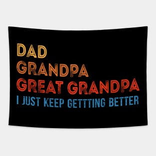 Dad Grandpa Great Grandpa T-Shirt Tapestry