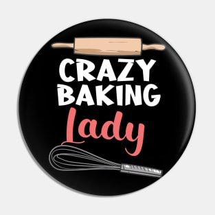 Crazy Baking Lady Pin