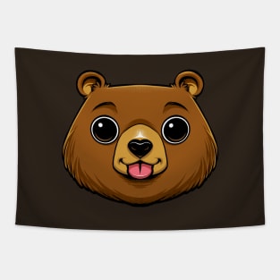 Bear Face Tapestry