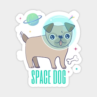 Space Dog Magnet