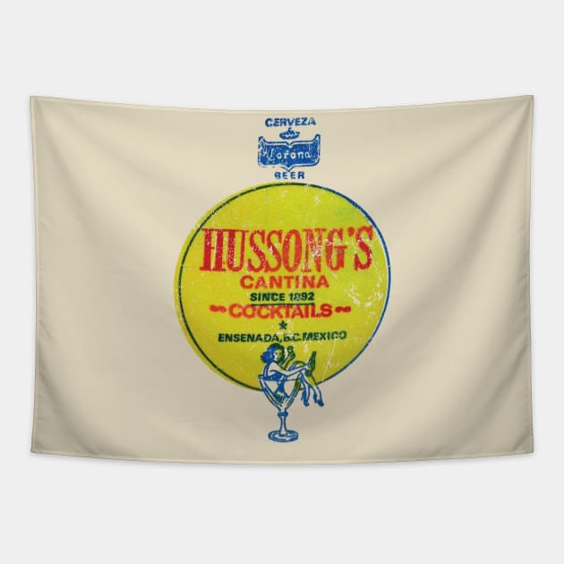 Hussong's Cantina Tapestry by MindsparkCreative