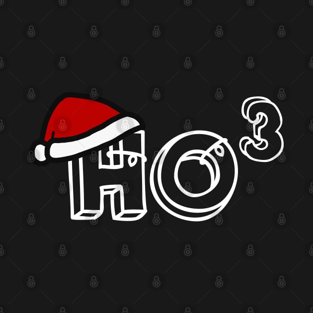 Ho Cubed Funny Christmas Ho Ho Ho by Luna Illustration