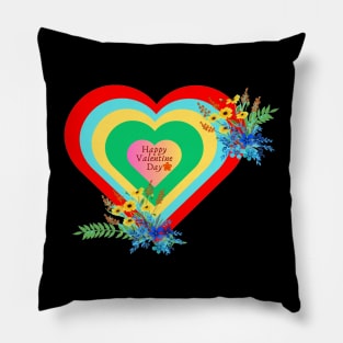 valentine heart design Pillow