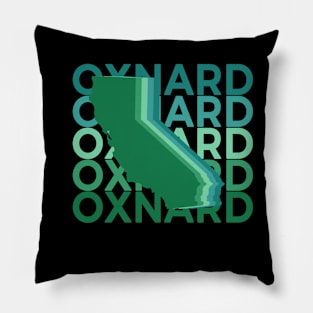 Oxnard California Green Repeat Pillow