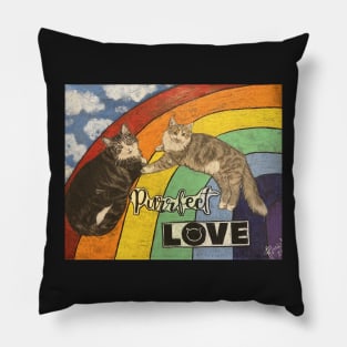 Purrrfect love Pillow