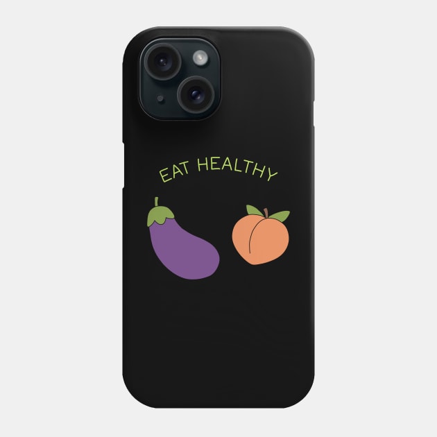 Eggplant and Peach Phone Case by valentinahramov