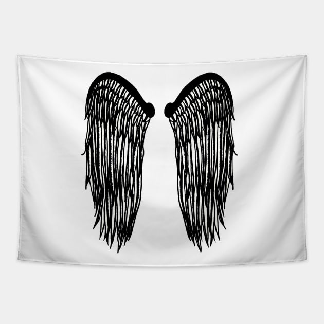 Wings Tapestry by BlakCircleGirl