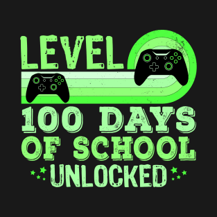 100 Days Of School  Level Unlocked T-Shirt