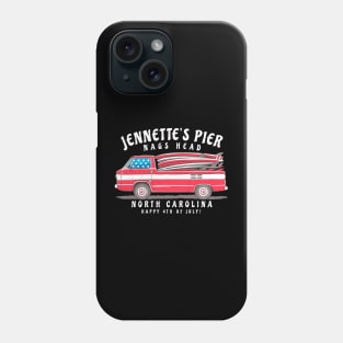 Jennette’s Pier, NC Summer Surfboards on the Fourth Phone Case