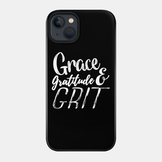 Grace Gratitude & Grit Horse Farm Equestrian Novelty Country design - Games - Phone Case