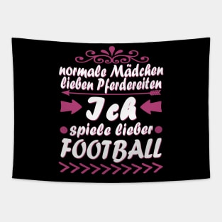 Football Mädchen Touchdown Geschenk Spruch Tapestry