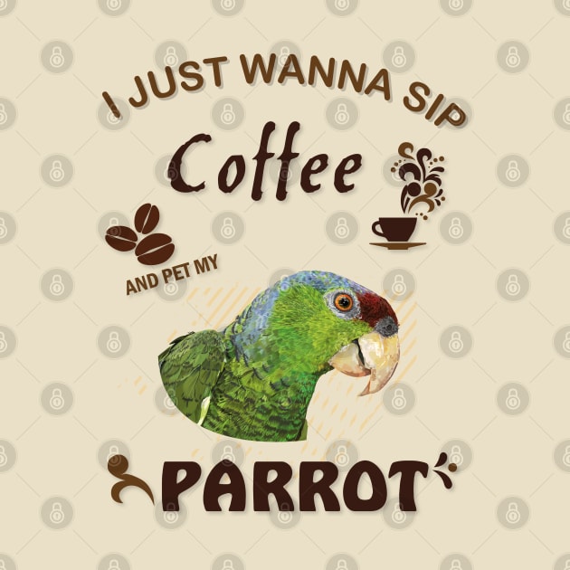 i just wanna sip coffee and pet my parrot by obscurite