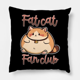 Fat cat fan club Pillow