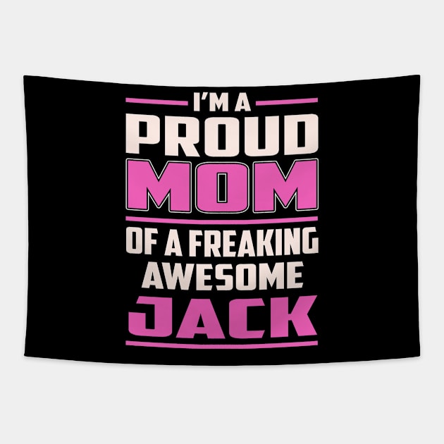 Proud MOM Jack Tapestry by TeeBi