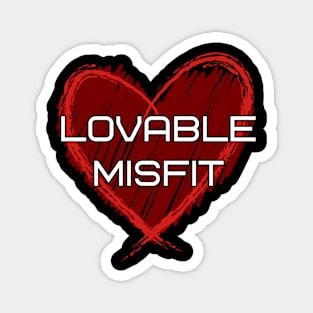 Lovable Misfit - Scribbles Magnet