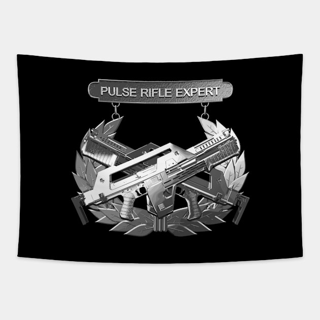 Expert Pulse Rifle Badge Tapestry by CCDesign