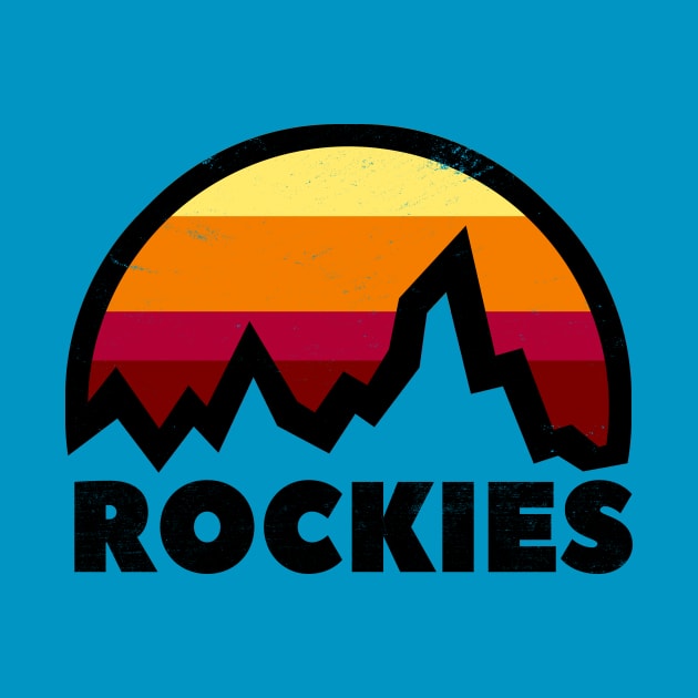 iconic rocky mountains logo by pholange