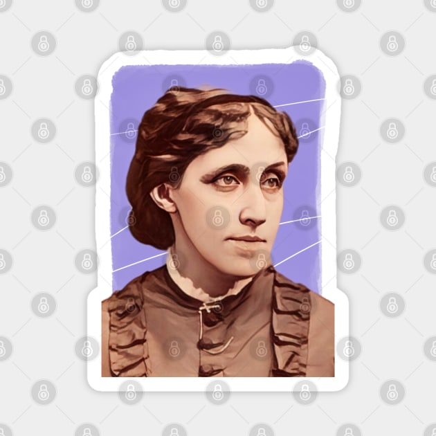 American Novelist Louisa May Alcott illustration Magnet by Litstoy 