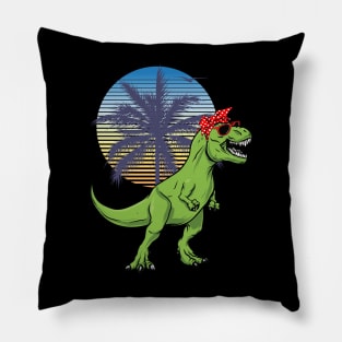 AuntieSaurus Dinosaur T rex Dino Mothers' Day Auntie Saurus Pillow