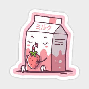 Strawberry Milk Kawaii Magnet