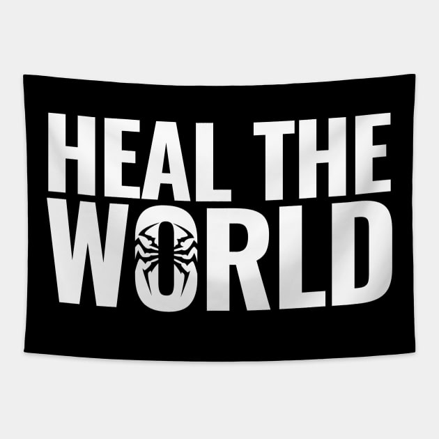 Heal The World (white) Tapestry by iSymbiote