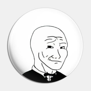 Chad Wojak Handsome Wojak Pin