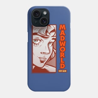 Mad World Stay Alive Anime Girl Face Phone Case