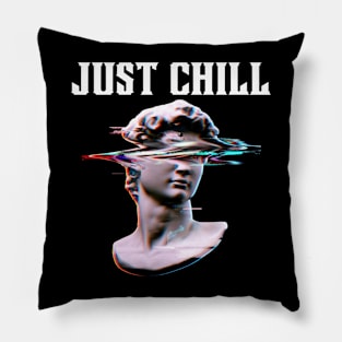 Just Chill-Greek Sculpture Pillow