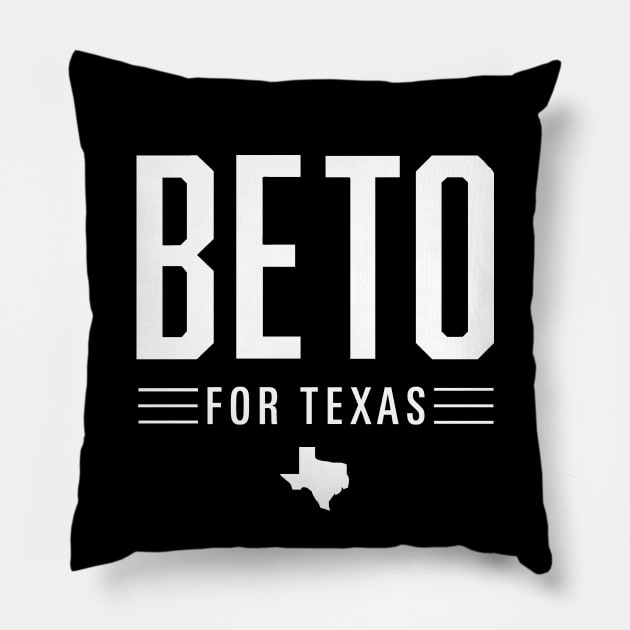 Beto O'Rourke For Texas 2022 Election | Vote Beto Orourke 2022 Texas Governor Campaign T-Shirt Pillow by BlueWaveTshirts