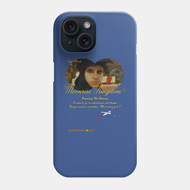 Suzy Bishop Moonrise Kingdom Movie Original Fan Art Design Phone Case by O O Screen