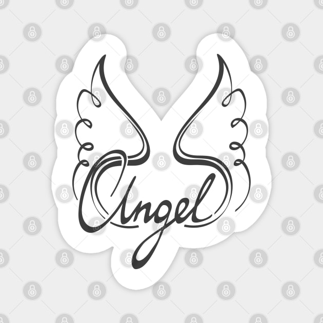 Angel Wings Magnet by devaleta