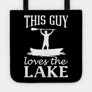 This Guy Loves The Lake Tote