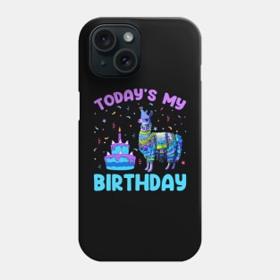 Todays My Birthday Llama Boy Phone Case