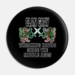 Gray Scottish Tan Scotland Family Clan Pin